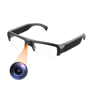 1080P HD Camera Glasses, Video Glasses for Outdoor Sports, Built-in 64GB Memory,Wearable Eyeglasses with USB Computer Access