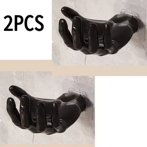 2-Piece No-Drill Basketball Wall Mount, Heavy-Duty Resin Ball Holder, Easy Installation, Wall-Friendly Sports Gear Storage, Versatile Display