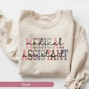 Medical Assistant Sweatshirt, nurse shirt, Gifts For Medical Assistant, Nurse Appreciation Classic Cotton Crewneck Fabric