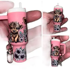 Mini Keychain Tumblers - Customizable Compact Size Versatile Use Perfect for Everyday Use or Unique Gift