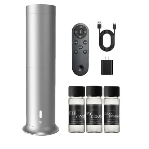Waterless Essential Oil Diffuser for Bedroom, 1250 Sqft Cold Air Aromatherapy Device with Remote & Timer, Rechargeable USB Humidifier, Mother’s Day Gifts for Mom Who Has Everything
