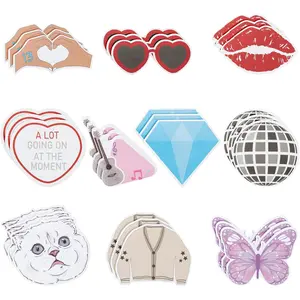 Era's Singer Sticky Notes - 30 count Cute Era's Self-Stick Notepad for  Colorful Creative Singer Shaped Self-Adhesive Notes Page Note for  to School Office Supplies Birthday Gifts