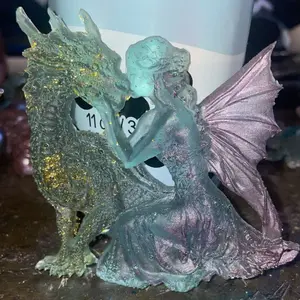 Magical Fairy with Her Dragon of Protection - Enchanting Figurine for Home Decor and Collectibles