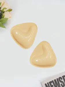 Women's Solid Color Silicone Heart Shaped PushUp Bra Insert, Breathable Comfortable LingerieAccessories for Swimsuit, Bikini