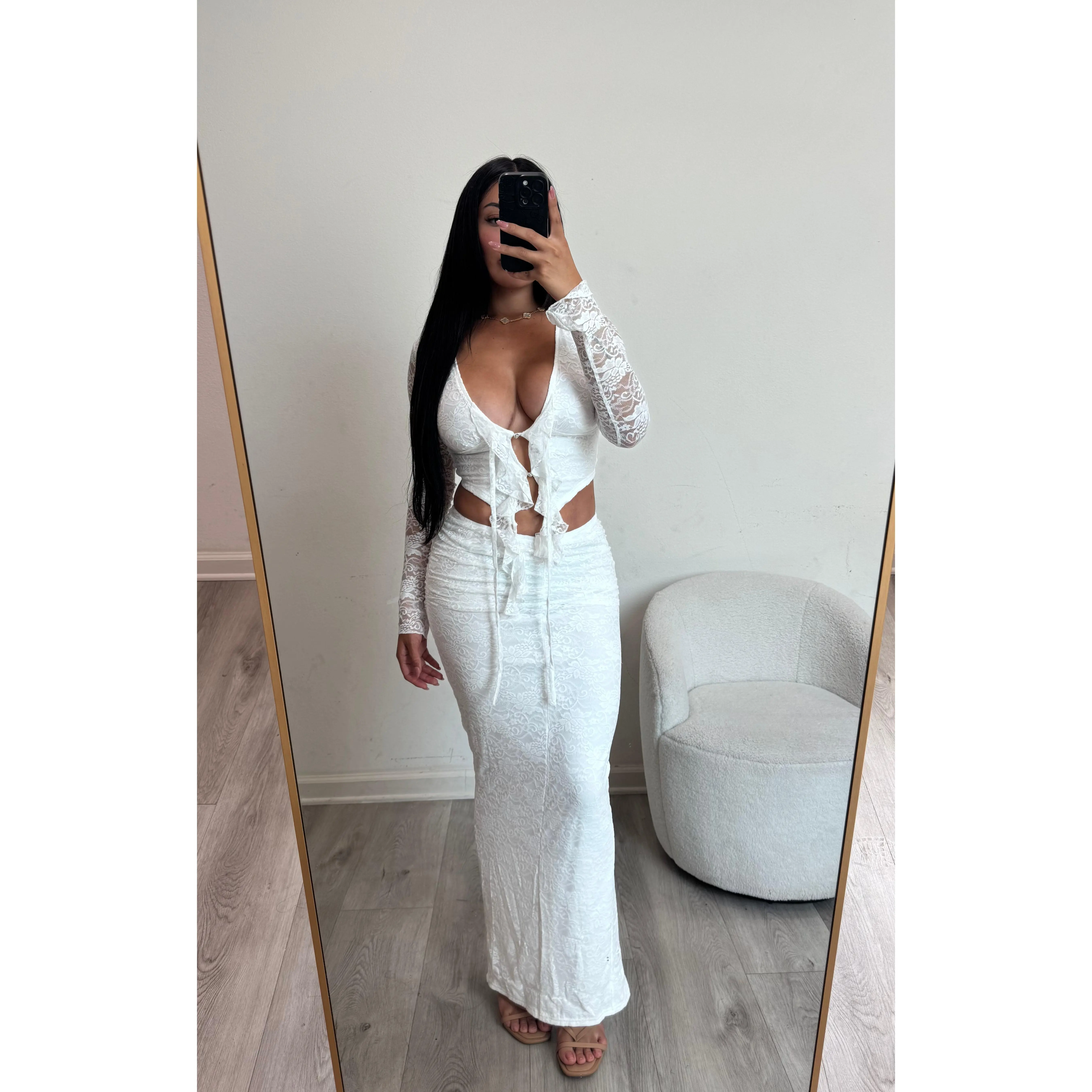 Lily two piece set 0014 (white)
