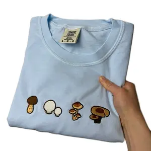 (T-SHIRT) Island Mushrooms Embroidered Unisex Comfort Colors T-shirt