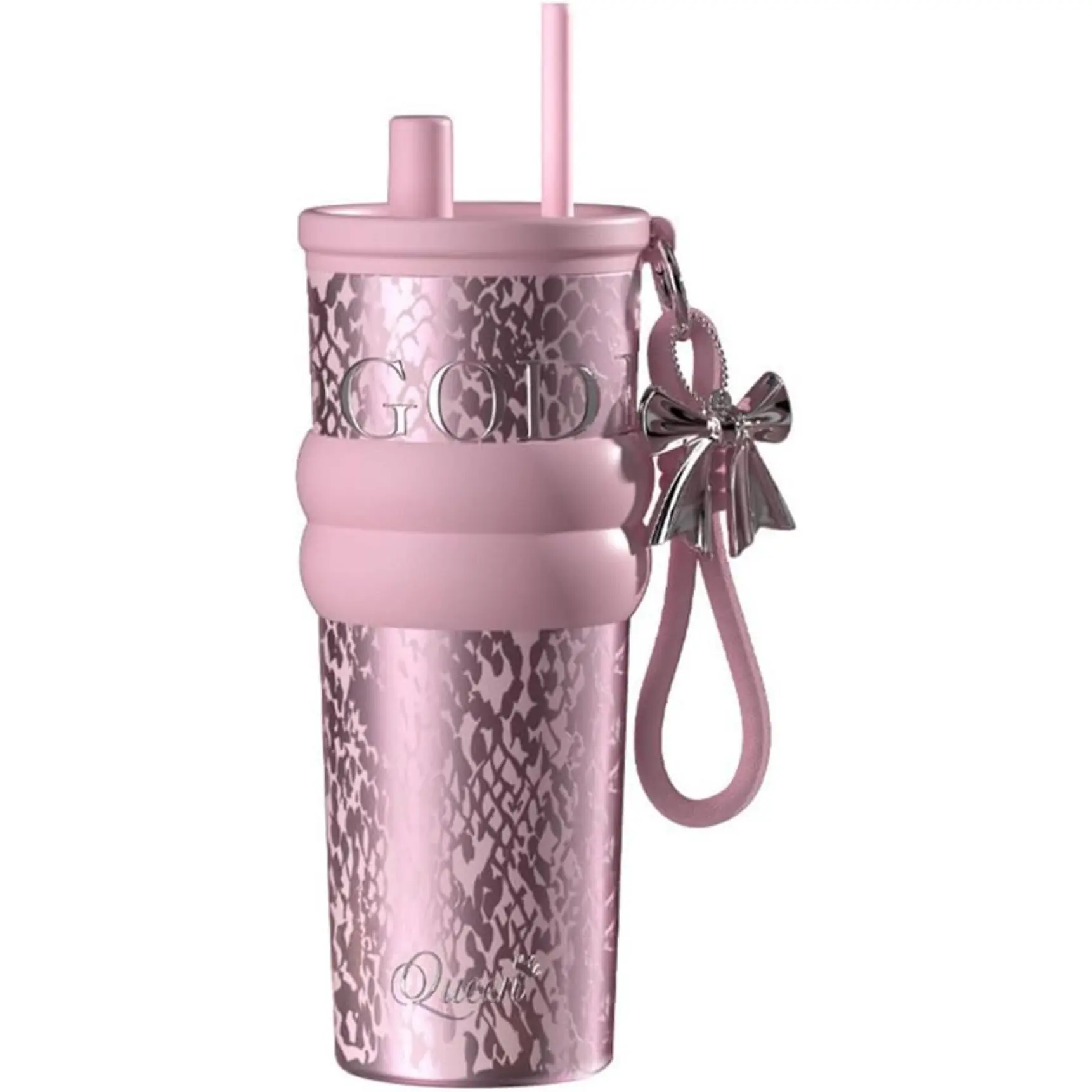 24 oz Stainless Steel Travel Tumbler with Handle, Leak Proof Lid and Straw, Double Wall Insulated Coffee Mug for Hot and Cold Drinks