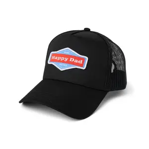 Happy Dad Trucker Hat (Black)