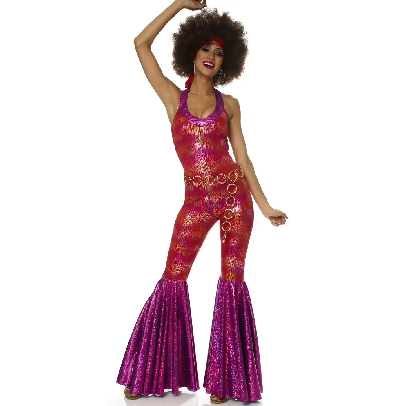 Costume Culture Womens 70s Foxy Lady Costume Red Medium