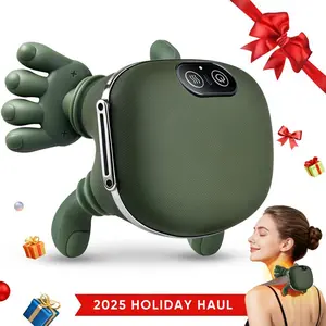 Shoulder Massager Electric Cervical Massager Bionic Hand Heating Wireless Portable 3D Kneading Massage for Neck Shoulders & Hands Unisex Lightweight & Adjustable Speed Settings