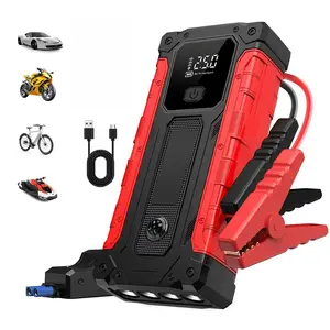 Portable Emergency Jump Starter, LED Emergency Lighting, USB Power Input/Output, Compass Function, Road/Vehicle Rescue Tool, Local Warehouse Shipping