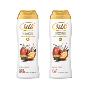 Silk Argan Oil Shampoo + Conditioner pack of 2: Silky Soft and Beautiful Hair in every wash