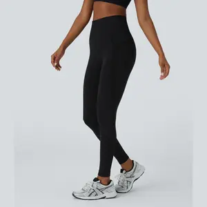 Halara Seamless Flow High Waisted Ruched 7/8 Yoga Leggings