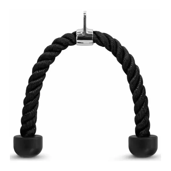 Tricep Rope Cable Attachment Heavy Duty Pulldown Handles with 2 Hooks, LAT Machine Accessories for Home Gym Strength Training, Workout Equipment for Men and Women