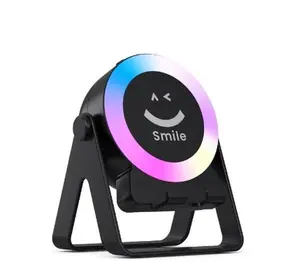 Wireless Induction Speaker Bluetooth Speaker, 4-in-1 Phone Holder with RGB Light, 360° Rotating Stand, HD Surround Sound Compatible with iPhone iPad