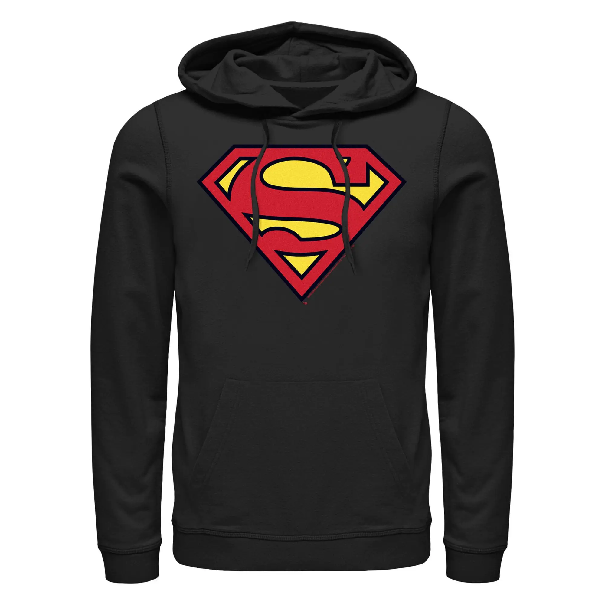 Men's Superman Classic Logo Pull Over Hoodie