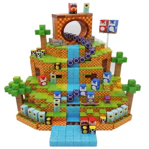 Magnetic Adventure Building Blocks 100PCS STEM Learning Toys for Kids Ages 3-8 Creative Brain Development Educational Gift Easter Basket Stuffers Fillers Holiday Construction Model Set Fun Engineering Activity  alix puzzle board