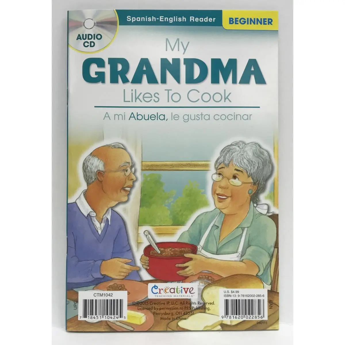 Creative Teaching Materials Spanish Learning Book with CD - Spanish-English Education Reading Resource, "My Grandma Likes To Cook" Language Learning Teaching Material