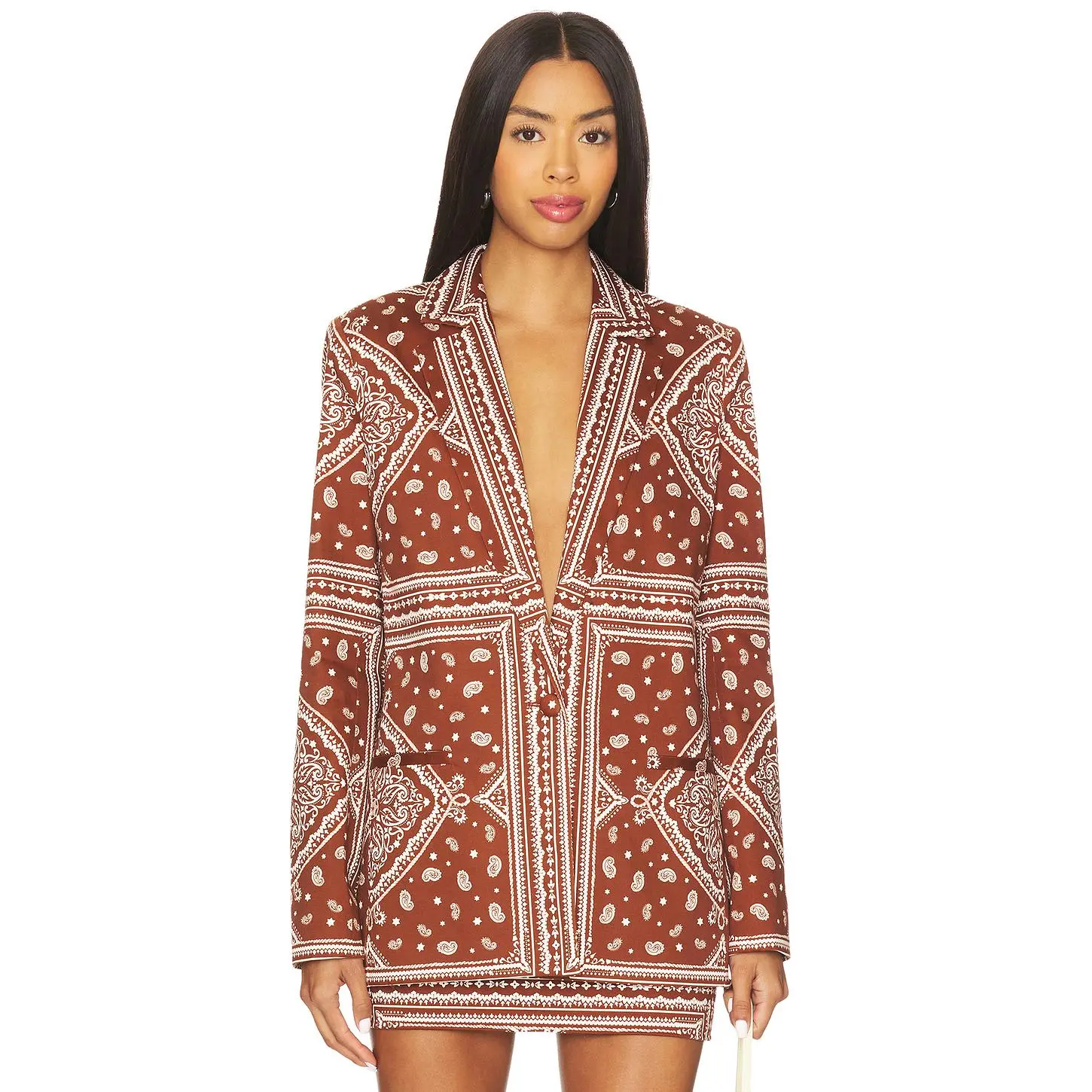 Amanda Uprichard Grady Blazer in Montana Print