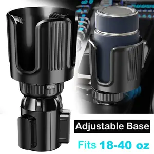 Car Cup Holder Adapter Extender, Water Bottle Mount Insert Expander, for Large Coffee Bottles Mugs, Universal Fits for Car SUV Sedan Coupe Pickup Truck VAN