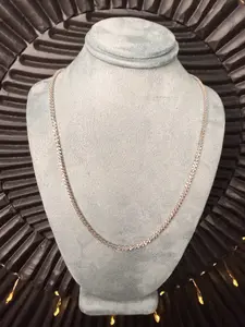 Rhodium over Italian S925 Ice Link  Necklace