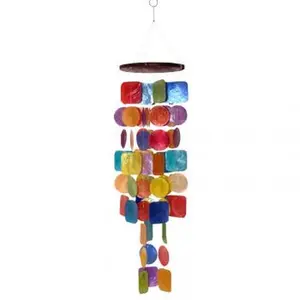 Rainbow Capiz Shell Wind Chime