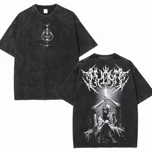 valentine shirts Midra Elden Ring Unisex Metal Style Game Shirt Vintage Clothes Washed Tee Unisex Oversize Heavyweight Cotton T-shirt for Game Fans, Graphic Tees, Men Gifts Apparel Classic Menswear Soft UX2