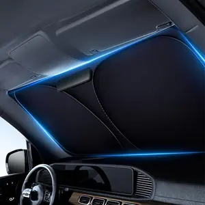 Portable Foldable Car Windshield Double-Layer Sunshade, Protect Your Car From UV Rays, Keep Your Vehicle Cool and Comfortable