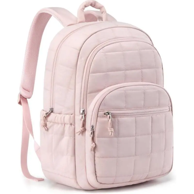 Laptop Backpack for Women, Lightweight Carry on Backpack Travel Backpack, Quilted School Bag, Casual College Backpack–Regular Size with Pockets Water-Resistant College & Travel Backpack, Fits Laptop College