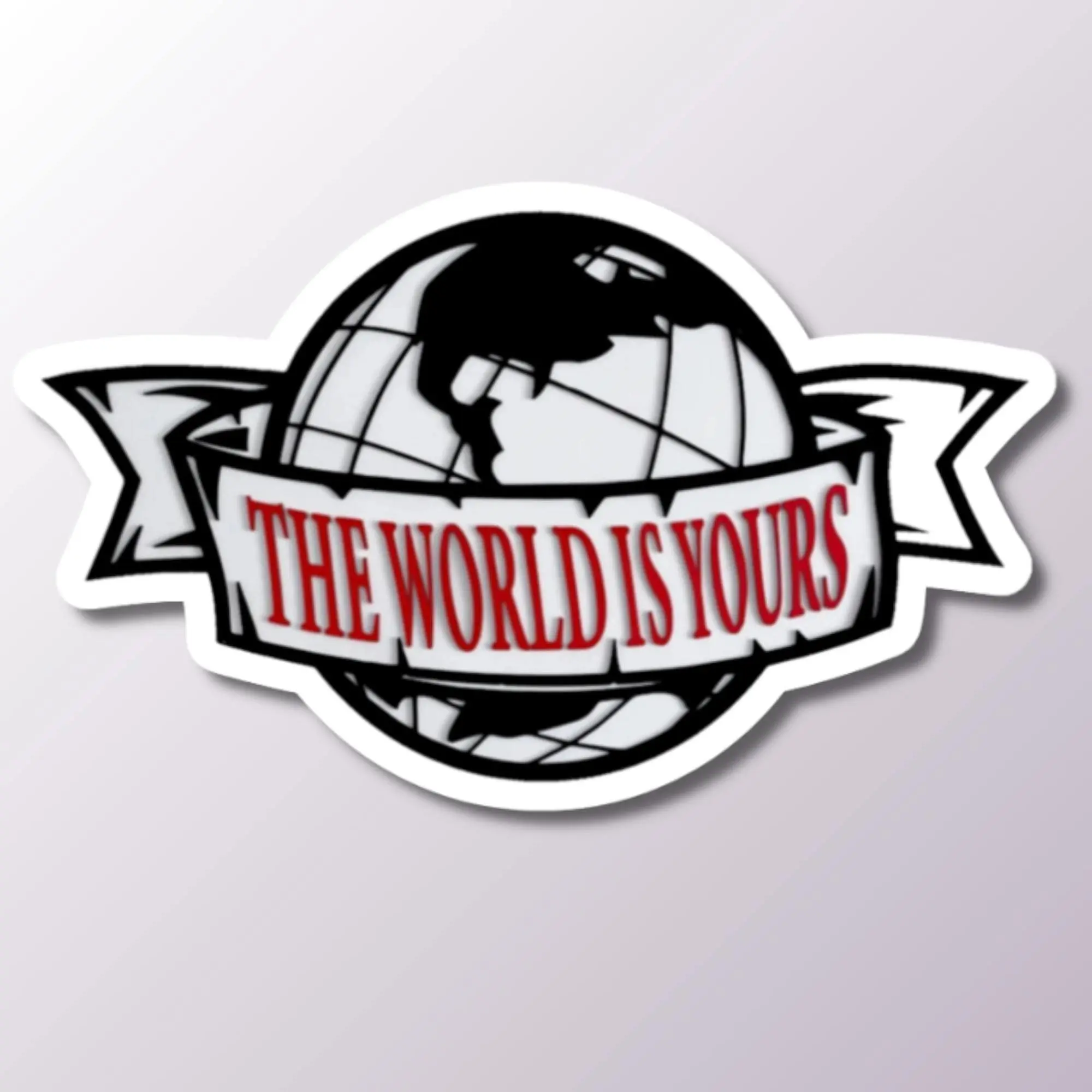 The World Is Yours Sticker: Motivational Laptop Decal