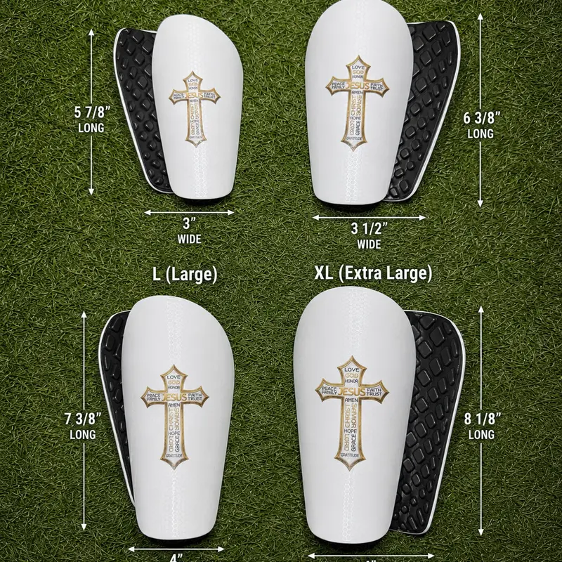 Soccer Head Cross Shin Guards