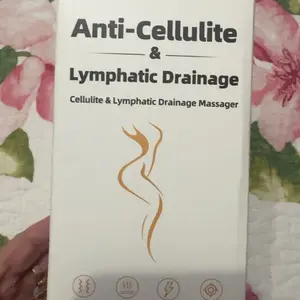 Professional Handheld Massager for Muscle & Lymphatic Support - Rechargeable Device with Heat & Vibration for Full-Body Care on Neck, Back, Arms, Waist, Belly & Legs, Portable White Gift