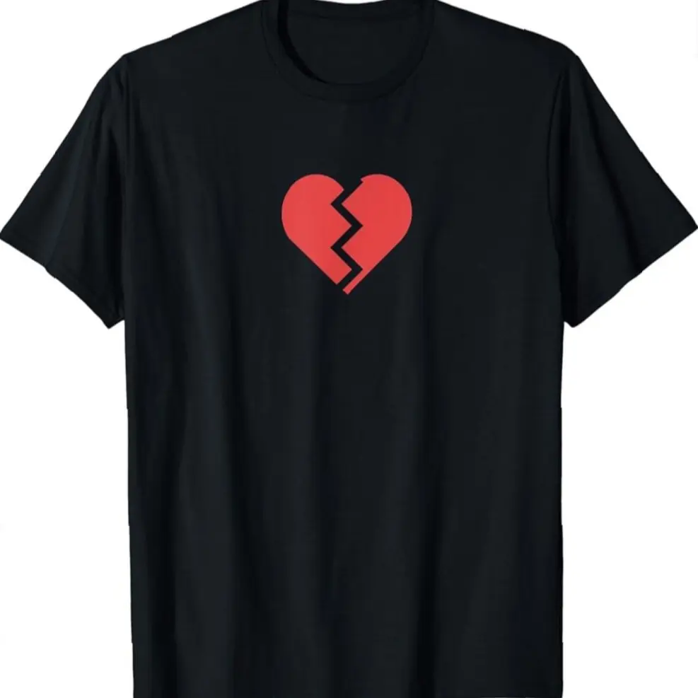 Heartbreak Broken Heart Graphic Print Chic Stylish Fashion T-shirt