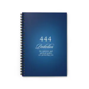444 Protection Spiral Notebook — Ruled Journal for Spiritual Guidance & Daily Notes