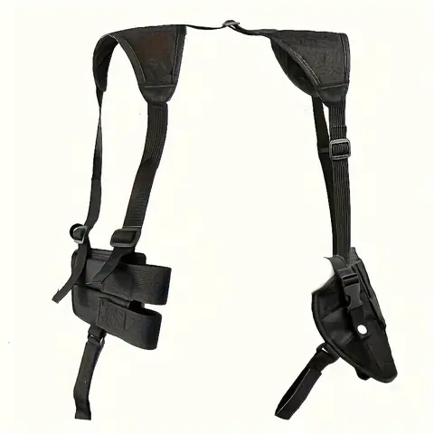 Men's Adjustable Chest Strap Tactical Sports Vest - Vertical Holster Harness, Solid Shoulder Straps, Tactical Holders, Gear & Versatile Concealment for Climbing, Outdoor Activities, Adjustable Chest Strap Men's Sports Vest, Chest Strap Men's Sports Vest