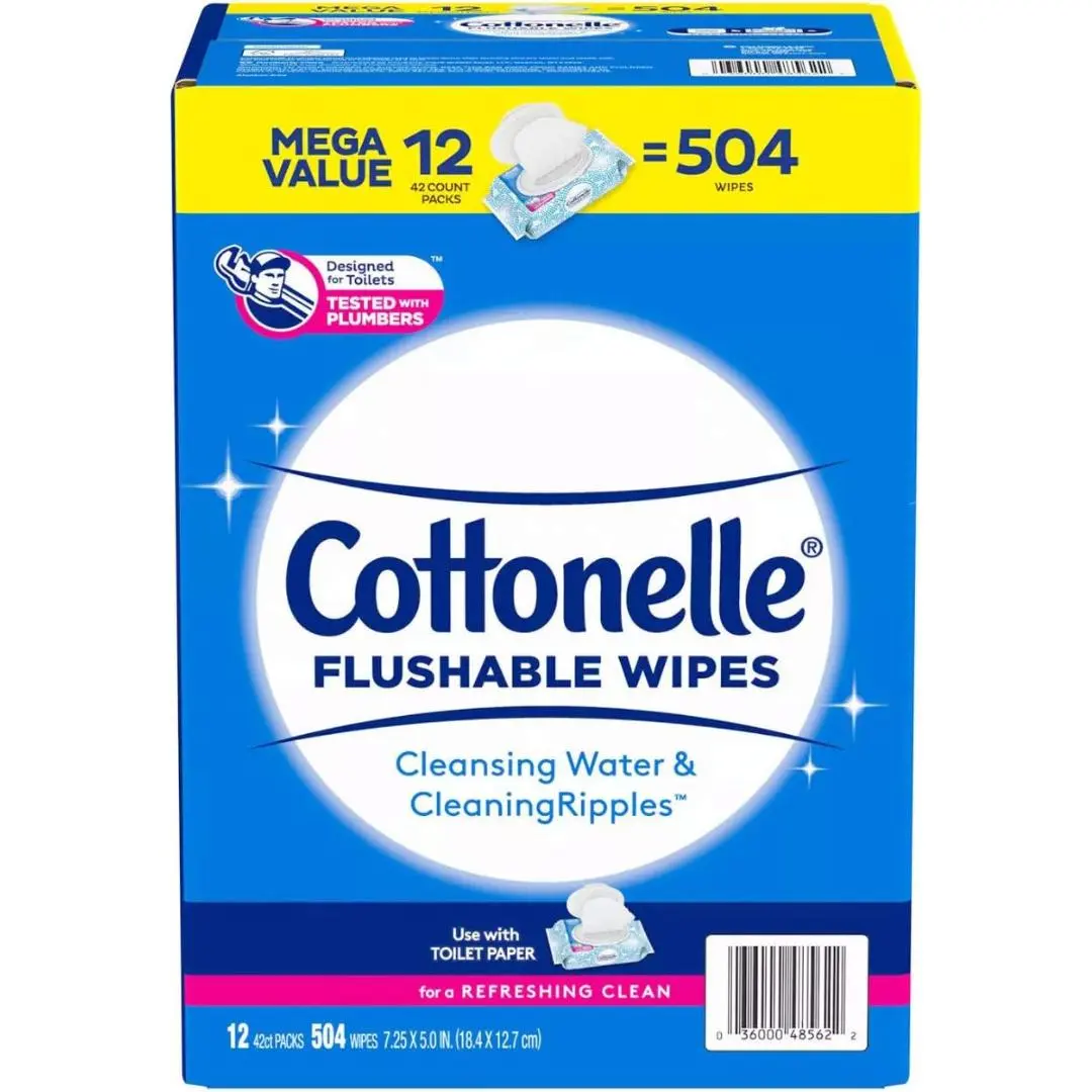 Cottonelle Fresh Care Flushable Cleansing Cloth, 504 Count