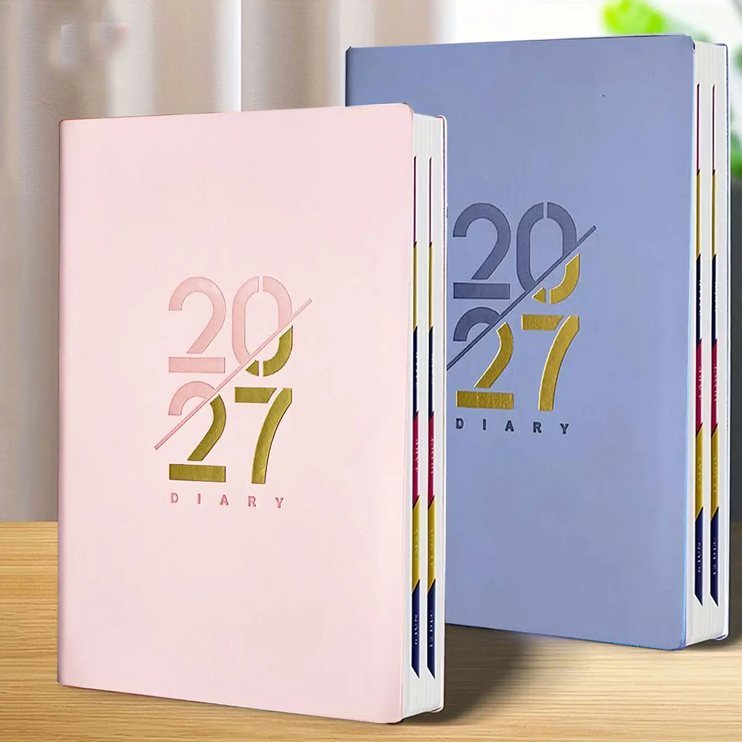 8 colors to choose from A5 hard surface plan, 2027 new calendar log with 5 stickers, self disciplined check-in - planner time management - this efficiency enhancing schedule and calendar, as well as personal planning supplies