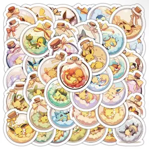 50 Pc Pokemon Stickers Pokemon Sleeping
