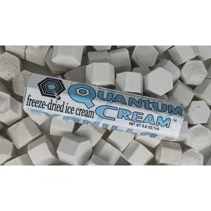 O.M.Geeks Ltd  Quantum Cream Freeze-Dried Vanilla 2 Pack and  7 Pack and 21 Pack Candy Sweet Coconut Dairy-Free, Nut-Free, Snack