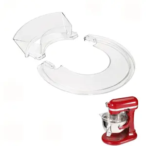 Pouring Shield for KitchenAid 5.5-7 Quart Bowl-Lift Stand Mixers – Splash Guard Attachment-Compatible with Stainless Steel, Glass & Ceramic Bowls-Kitchen Aid Accessories and Attachments