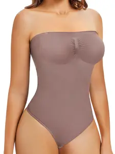 Women's Strapless Shapewear Bodysuit, Tummy Control & Seamless, Smooth Design, Ideal for Daily Wear & Under Dresses