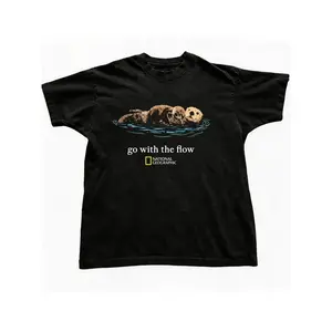 National Geographic "Go with the Flow" Unisex Fit T-Shirt, Gift T-shirt