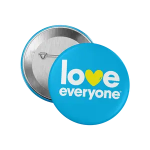 Love Everyone Button -  Blue