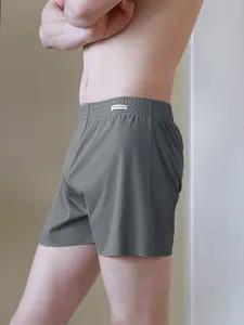 1-Pack Men's Stylish Short Pajamas - 5 Colors Available, Polyamide Fabric, Quick-Dry & High Elastic, Soft Solid Color, Open-Front Loose, Casual Loungewear & Active Wear, Nightwear