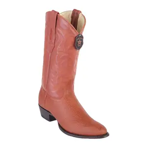Los Altos Shark R-Toe Black Cowboy Boots 659303
