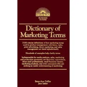 USED-Dictionary of Marketing Terms (Barron's Business Guides) by Betsy-Ann Toffler (Vinyl Bound)