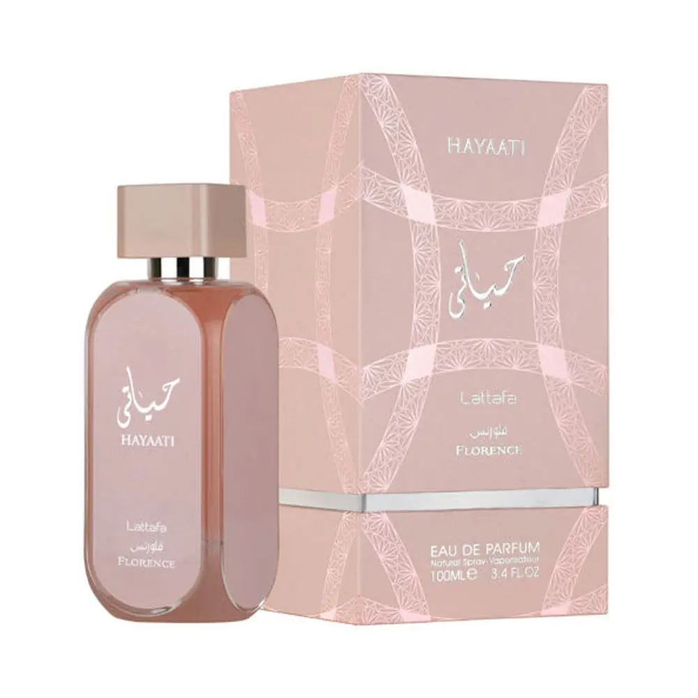 Lattafa Hayaati Florence EDP Perfume, 3.4 fl oz, Women's Fragrance