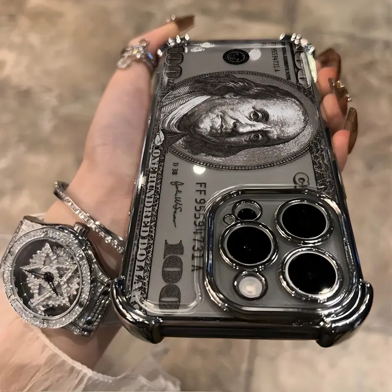Featuring a Dollar Pattern Phone Case Compatible with iPhone 17 Air 16 15 14 13 12 11 Pro Max Plus 16e xs max Featuring Strengthened Four Corners Soft Back for Drop Protection Cover Protective