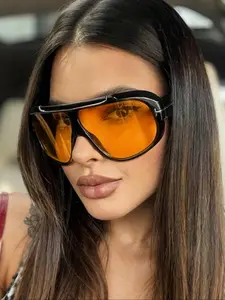 Vintage Oversized Sunglasses, Fashionable Sunglasses, Fashion Casual Sun Glasses, Daily Wear & Outdoor Activities, Party Stylish Accessory, Cool Trendy Style, Trendy Styling Sunglasses