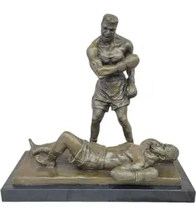 Bronze Collector Edition Sculpture Muhammad Ali And Sonny Liston Boxing